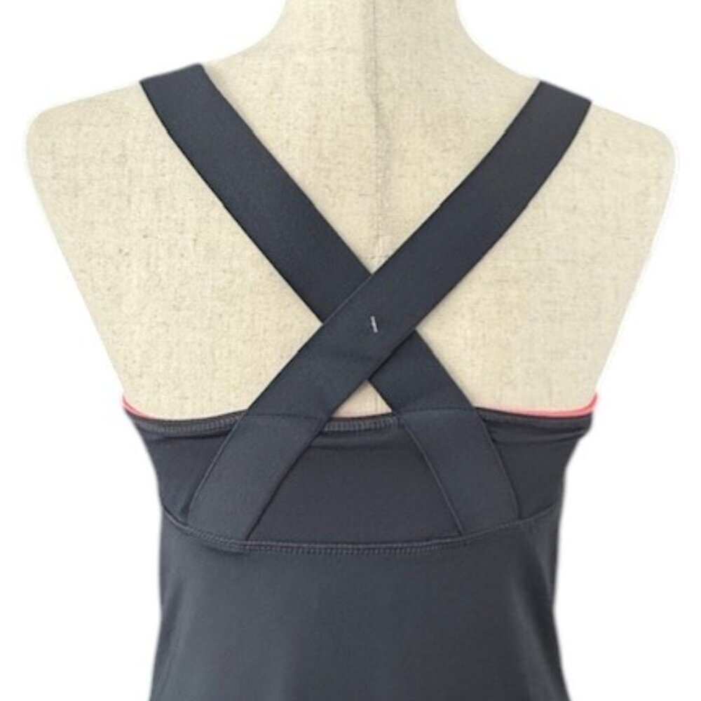Impact by Jillian Michaels Womens Grey Pink Tank Top Built in Sport Bra Lrg NWOT - Picture 11 of 15